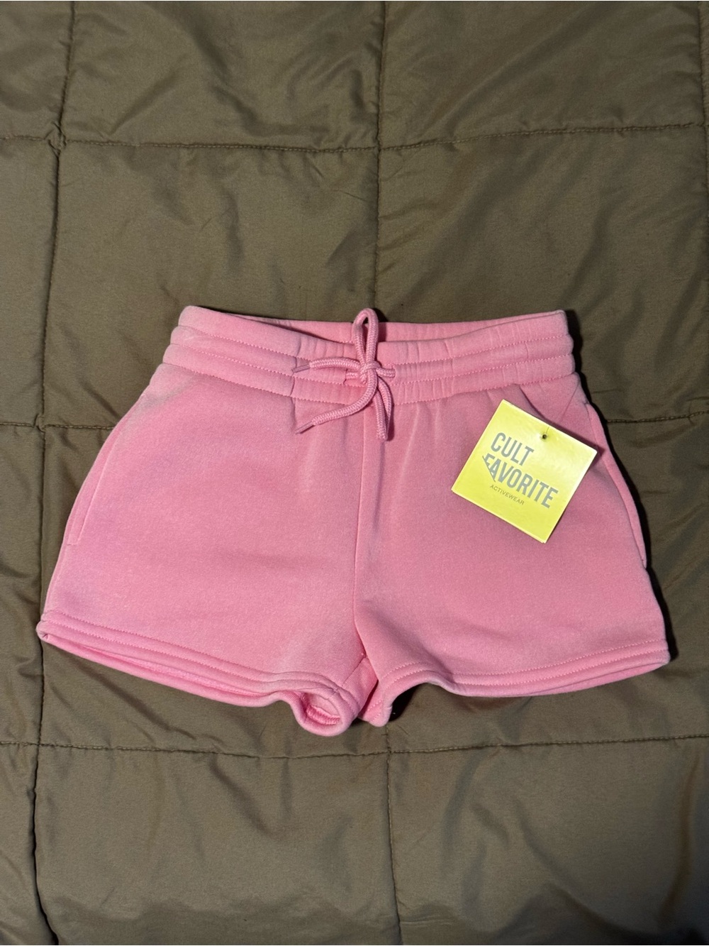 Pink Women's Athletic Fleece Shorts
